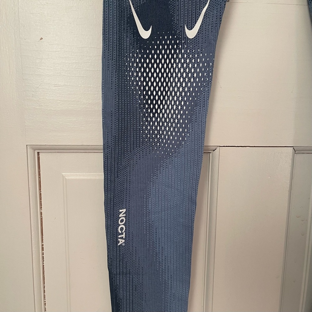 Nike Nocta x Drake Dri-fit Tights Medium Cobalt Bliss Blue Joggers Skinny - Picture 5 of 9